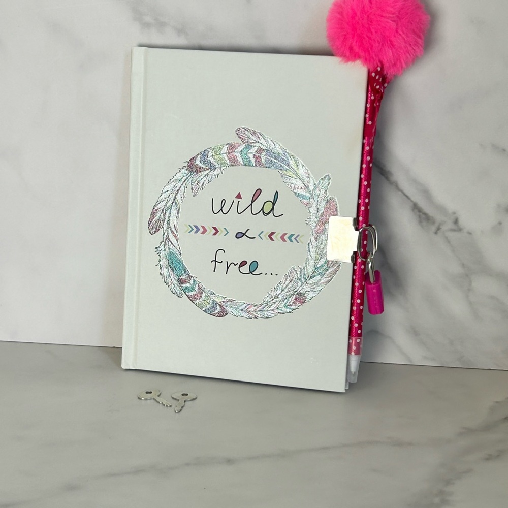 Wild and Free Journal with Pink Pen